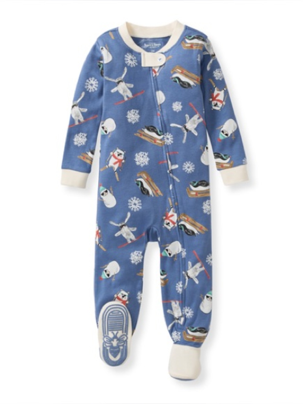 Burt’s Bees “Meet Me On The Mountain” zip-up footed sleeper